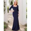 imageEverPretty Womens Sexy Mermaid Square Neck Half Sleeves Bodycon Formal Dresses 00036