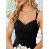 imageEverPretty Womens Sexy Chiffon MultiWay Backless ALine Convertible Bridesmaid Dress 01692Black