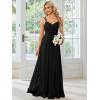 imageEverPretty Womens Sexy Chiffon MultiWay Backless ALine Convertible Bridesmaid Dress 01692Black