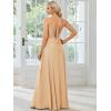 imageEverPretty Womens Sexy Chiffon MultiWay Backless ALine Convertible Bridesmaid Dress 01692Champagne