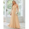 imageEverPretty Womens Sexy Chiffon MultiWay Backless ALine Convertible Bridesmaid Dress 01692Champagne