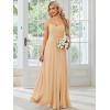 imageEverPretty Womens Sexy Chiffon MultiWay Backless ALine Convertible Bridesmaid Dress 01692Champagne