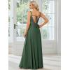 imageEverPretty Womens Sexy Chiffon MultiWay Backless ALine Convertible Bridesmaid Dress 01692Eucalyptus Green
