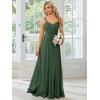 imageEverPretty Womens Sexy Chiffon MultiWay Backless ALine Convertible Bridesmaid Dress 01692Eucalyptus Green