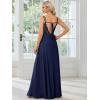 imageEverPretty Womens Sexy Chiffon MultiWay Backless ALine Convertible Bridesmaid Dress 01692Navy Blue