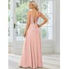imageEverPretty Womens Sexy Chiffon MultiWay Backless ALine Convertible Bridesmaid Dress 01692Pink
