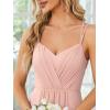 imageEverPretty Womens Sexy Chiffon MultiWay Backless ALine Convertible Bridesmaid Dress 01692Pink