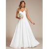 imageEverPretty Womens Sexy Chiffon MultiWay Backless ALine Convertible Bridesmaid Dress 01692White