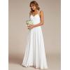 imageEverPretty Womens Sexy Chiffon MultiWay Backless ALine Convertible Bridesmaid Dress 01692White