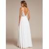 imageEverPretty Womens Sexy Chiffon MultiWay Backless ALine Convertible Bridesmaid Dress 01692White