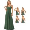 imageEverPretty Womens Sexy Chiffon MultiWay Backless ALine Convertible Bridesmaid Dress 01692Eucalyptus Green