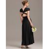 imageEverPretty Womens Sexy Convertible Bridesmaid Dress Infinity MultiWay Dresses Twist Wrap Gowns 02410Black