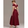 imageEverPretty Womens Sexy Convertible Bridesmaid Dress Infinity MultiWay Dresses Twist Wrap Gowns 02410Burgundy