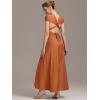 imageEverPretty Womens Sexy Convertible Bridesmaid Dress Infinity MultiWay Dresses Twist Wrap Gowns 02410Burnt Orange