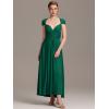 imageEverPretty Womens Sexy Convertible Bridesmaid Dress Infinity MultiWay Dresses Twist Wrap Gowns 02410Dark Green