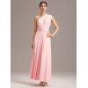 imageEverPretty Womens Sexy Convertible Bridesmaid Dress Infinity MultiWay Dresses Twist Wrap Gowns 02410Pink
