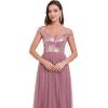 imageEverPretty Womens V Neck Sequin Tulle A Line Evening Formal Dress 00279Orchid