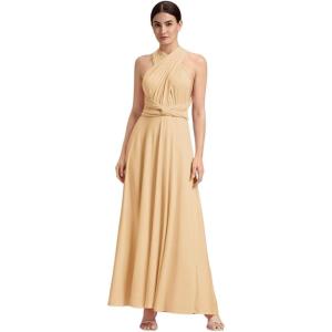 imageEverPretty Womens Sexy Convertible Bridesmaid Dress Infinity MultiWay Dresses Twist Wrap Gowns 02410Blush