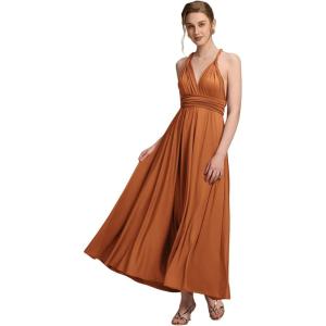 imageEverPretty Womens Sexy Convertible Bridesmaid Dress Infinity MultiWay Dresses Twist Wrap Gowns 02410Burnt Orange