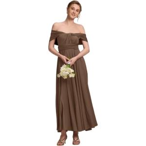 imageEverPretty Womens Sexy Convertible Bridesmaid Dress Infinity MultiWay Dresses Twist Wrap Gowns 02410Coffee