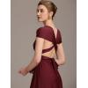 imageEverPretty Womens Convertible Bridesmaid Dress Infinity MultiWay Wrap Gowns Twist Wrap Dresses 02410Burgundy