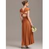 imageEverPretty Womens Convertible Bridesmaid Dress Infinity MultiWay Wrap Gowns Twist Wrap Dresses 02410Burnt Orange