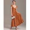 imageEverPretty Womens Convertible Bridesmaid Dress Infinity MultiWay Wrap Gowns Twist Wrap Dresses 02410Burnt Orange