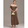imageEverPretty Womens Convertible Bridesmaid Dress Infinity MultiWay Wrap Gowns Twist Wrap Dresses 02410Coffee