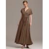 imageEverPretty Womens Convertible Bridesmaid Dress Infinity MultiWay Wrap Gowns Twist Wrap Dresses 02410Coffee