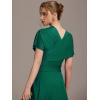 imageEverPretty Womens Convertible Bridesmaid Dress Infinity MultiWay Wrap Gowns Twist Wrap Dresses 02410Dark Green