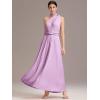 imageEverPretty Womens Convertible Bridesmaid Dress Infinity MultiWay Wrap Gowns Twist Wrap Dresses 02410Lavender