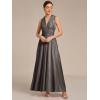 imageEverPretty Womens Convertible Bridesmaid Dress Infinity MultiWay Wrap Gowns Twist Wrap Dresses 02410Metallic Black