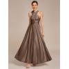 imageEverPretty Womens Convertible Bridesmaid Dress Infinity MultiWay Wrap Gowns Twist Wrap Dresses 02410Metallic Brown