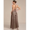 imageEverPretty Womens Convertible Bridesmaid Dress Infinity MultiWay Wrap Gowns Twist Wrap Dresses 02410Metallic Brown
