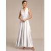 imageEverPretty Womens Convertible Bridesmaid Dress Infinity MultiWay Wrap Gowns Twist Wrap Dresses 02410Metallic Silver