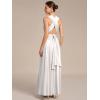 imageEverPretty Womens Convertible Bridesmaid Dress Infinity MultiWay Wrap Gowns Twist Wrap Dresses 02410Metallic Silver