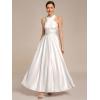 imageEverPretty Womens Convertible Bridesmaid Dress Infinity MultiWay Wrap Gowns Twist Wrap Dresses 02410Metallic Silver