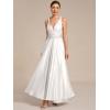 imageEverPretty Womens Convertible Bridesmaid Dress Infinity MultiWay Wrap Gowns Twist Wrap Dresses 02410Metallic Silver