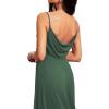 imageEverPretty Womens Sexy Spaghetti Straps Cowl Back Empire Waist A Line Pleated Chiffon Bridesmaid Dress 80026PHEucalyptus Green