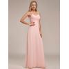 imageEverPretty Womens Sexy Spaghetti Straps Cowl Back Empire Waist A Line Pleated Chiffon Bridesmaid Dress 80026PHPink