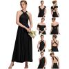 imageEverPretty Womens Convertible Bridesmaid Dress Infinity MultiWay Wrap Gowns Twist Wrap Dresses 02410Black