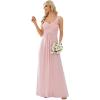 imageEverPretty Womens Elegant One Shoulder Empire Waist Flowy Maxi Bridesmaids Dress 09768USAPink
