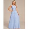imageEverPretty Womens Crew Neck Sleeveless A Line Hollow Out Sequin Maxi Fromal Dress 01955Ice Blue