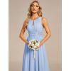 imageEverPretty Womens Crew Neck Sleeveless A Line Hollow Out Sequin Maxi Fromal Dress 01955Ice Blue