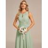 imageEverPretty Womens Crew Neck Sleeveless A Line Hollow Out Sequin Maxi Fromal Dress 01955Mint Green