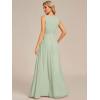 imageEverPretty Womens Crew Neck Sleeveless A Line Hollow Out Sequin Maxi Fromal Dress 01955Mint Green