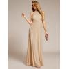 imageEverPretty Womens Halter Neck Summer Formal Dresses Sleeveless Pletaed Floor Length Glitter Evening Dresses 41961Champagne