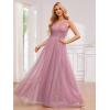 imageEverPretty Womens Sleeveless V Neck A Line Glitter Floor Length Split Formal Dresses S0014Orchid
