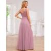 imageEverPretty Womens Sleeveless V Neck A Line Glitter Floor Length Split Formal Dresses S0014Orchid