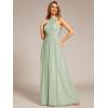 imageEverPretty Womens Summer Halter Sleeveless Pletaed Floor Length Glitter Formal Evening Gowns 41961Mint Green